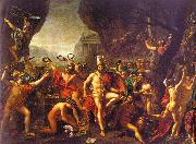 Jacques-Louis  David Leonidas at Thermopylae oil painting reproduction